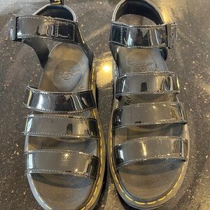 Dr. Martens Blaire Gladiator Sandals – Black Patent Leather | Size 8